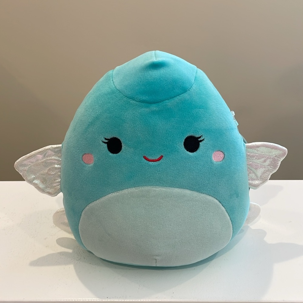 NWT 8” Bette the Teal Flying Fish Squishmallow